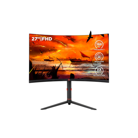 Écran Gaming Konix Drakkar Shadow 27" 180Hz Moniteur Courbé · Smarty Paris